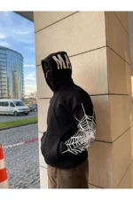 هودي "ماجستيك" بقناع وجه وشبكة عنكبوت